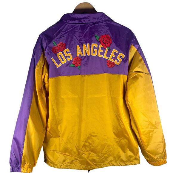 NWT Los Angeles City Of Angels Coaches Jacket Men’s L | Streetwear Skater Urban - Picture 3 of 13
